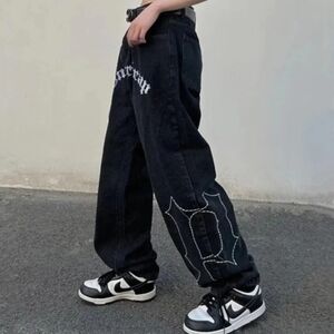 Undertrap Embroidered Harajuku Y2K Hip Hop Baggy Jeans